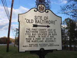 Old Baltimore Historic Marker